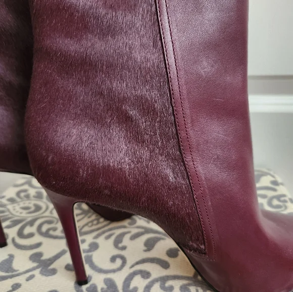 SOLD!!!! Michael Kors Burgundy Ankle Booties - Picture 6 of 10